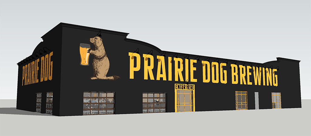 Rendering of the Prairie Dog Brewpub concept design