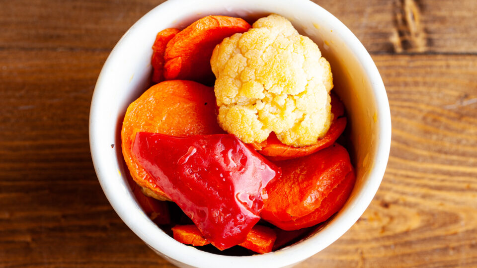 Hot Smoked Pickled Vegetables