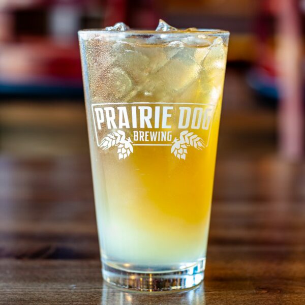 Prairie Mule cocktail with 1oz local vodka with ginger beer and lime juice