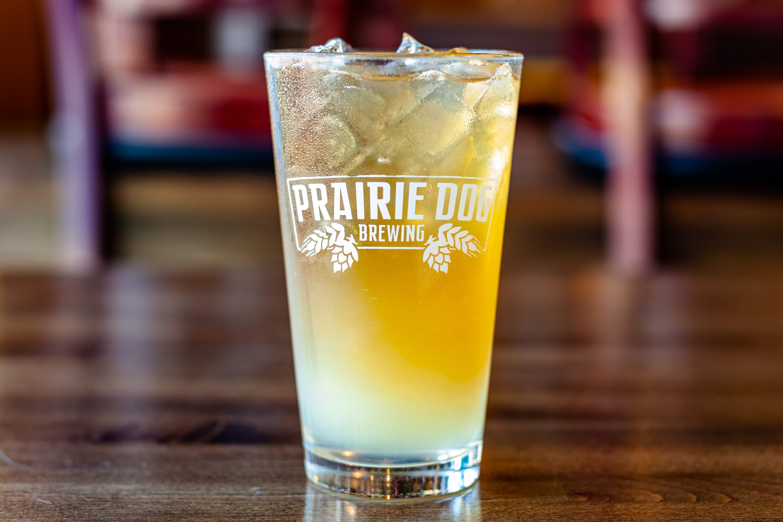 Prairie Mule cocktail with 1oz local vodka with ginger beer and lime juice