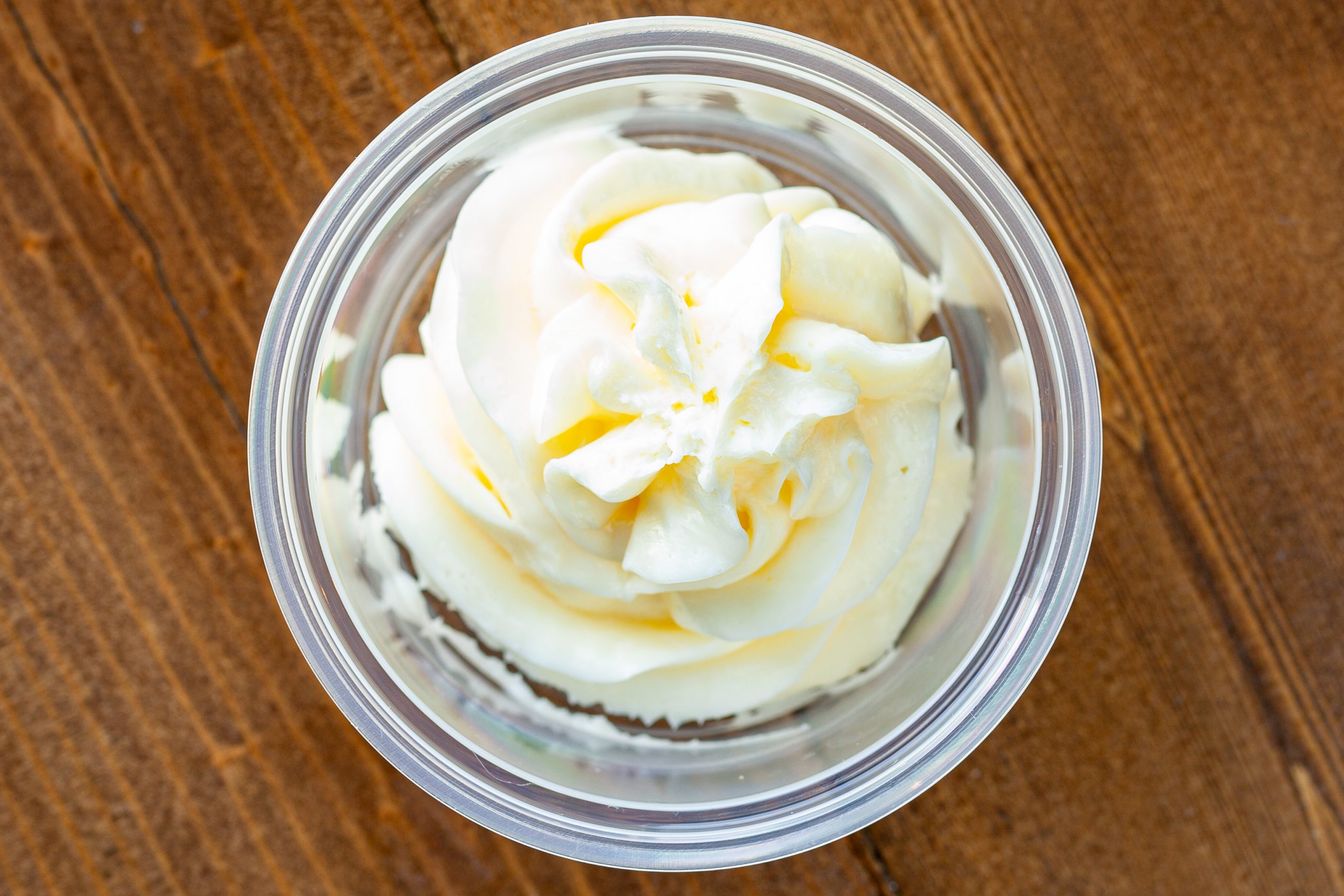 Whipped honey butter dollop in a ramekin