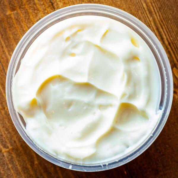 2oz portion of mayonnaise in a ramekin