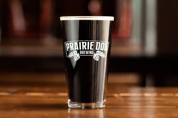 Glass of Prairie Dog Brewing's Uncle Eddie's Stubborn Oatmeal Stout