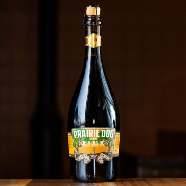 750-mL bottle of Prairie Dog Brewing Robin des Bois 100% Brett-Fermented Barrel-Aged Saison