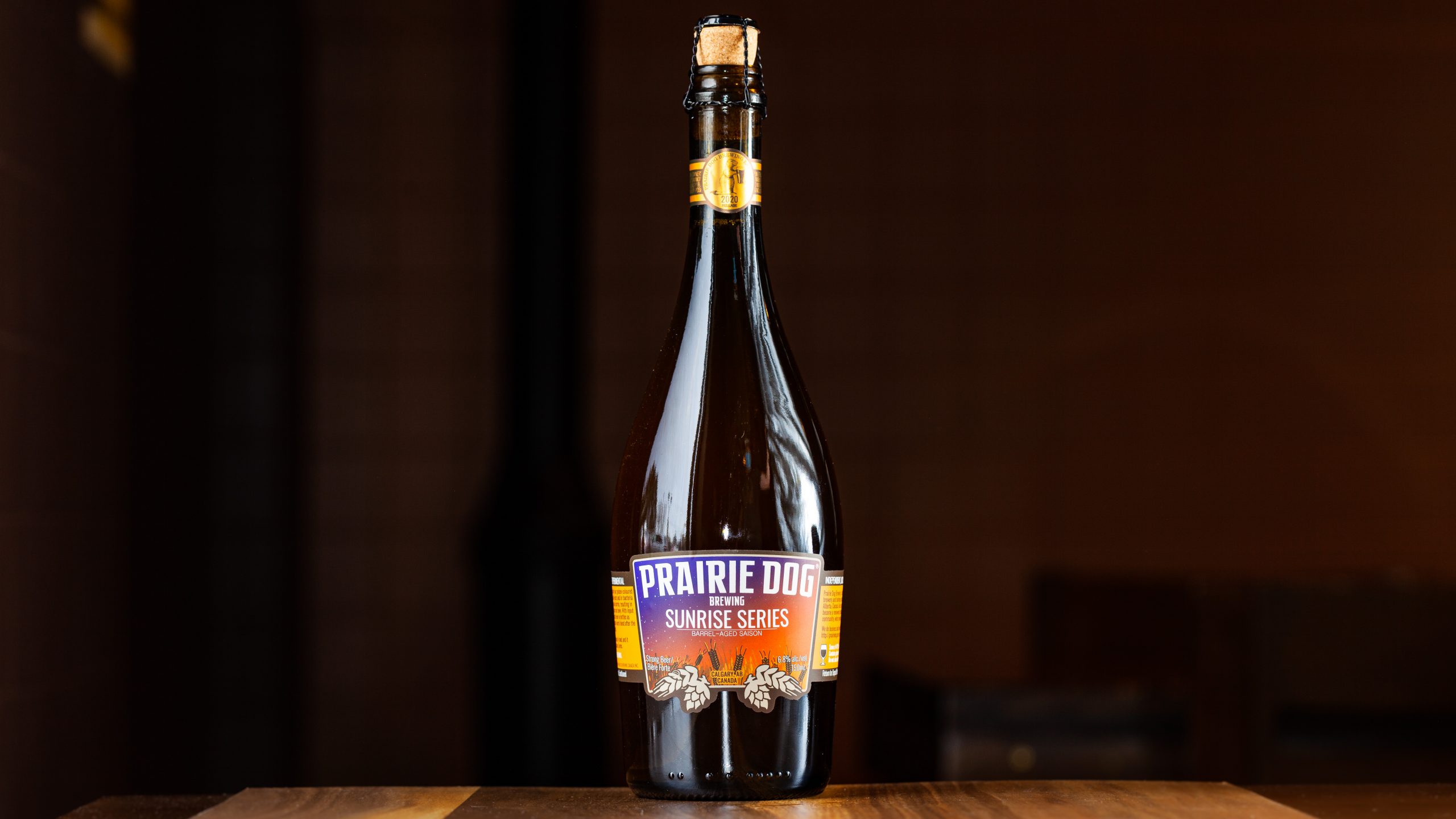 750-mL bottle of Prairie Dog Brewing Sunrise Series Episode 1 Barrel-Aged Experimental Saison