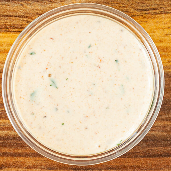 A small side portion of Prairie Dog Brewing's Baja Sauce, part of our Baja seasonal menu.