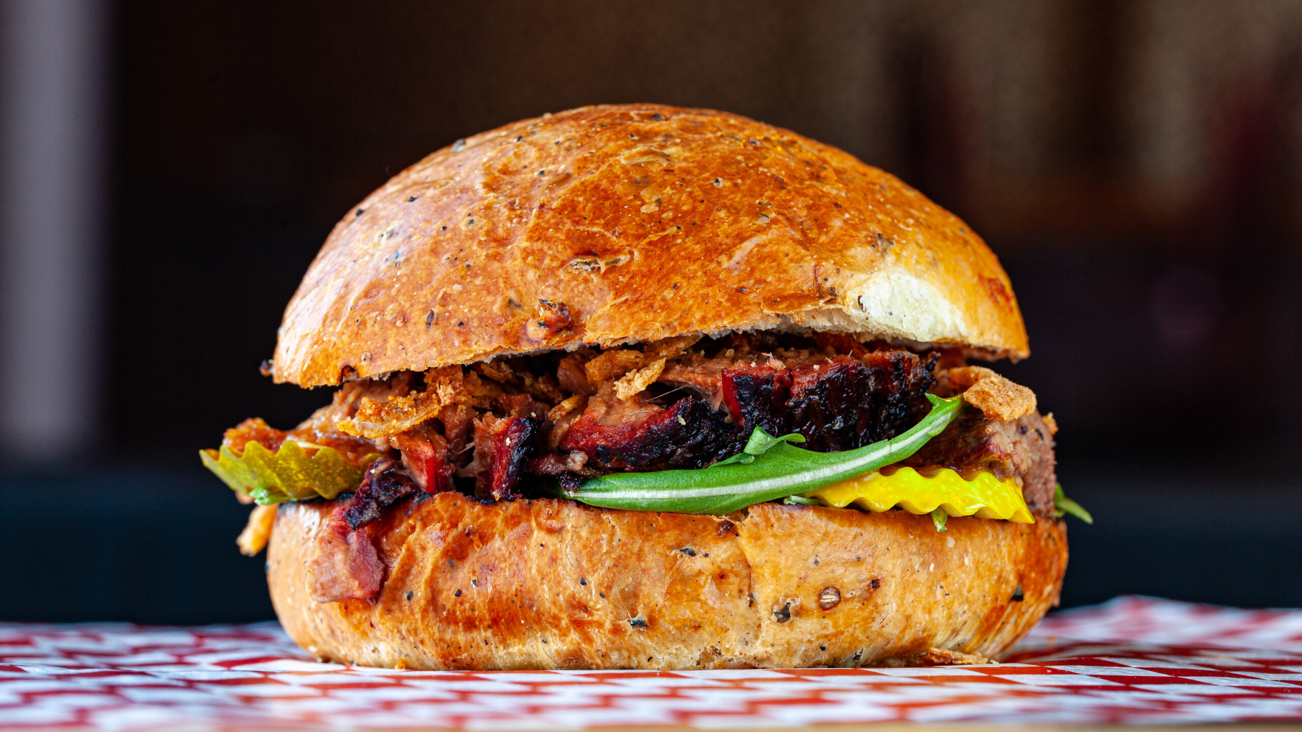 Brewers Brisket Sandwich Prairie Dog Brewing