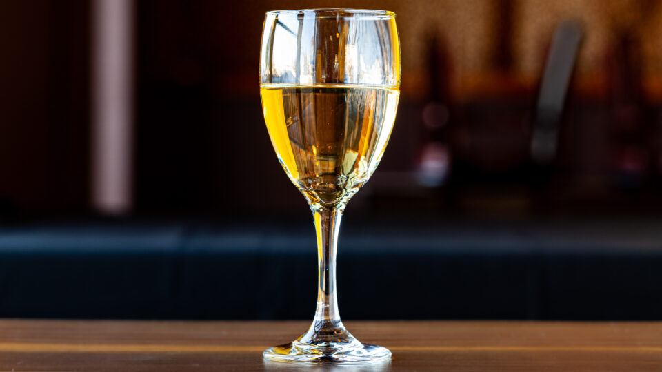 Glass of House White Wine
