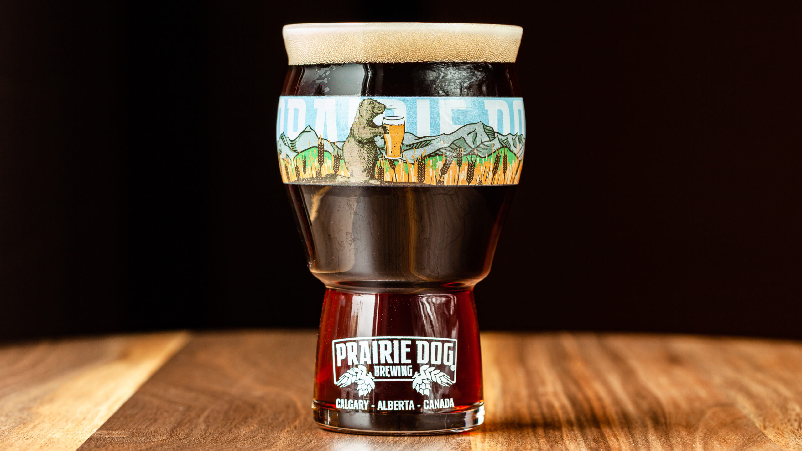 16oz Prairie Dog Brewing Gunnison's Red Ale A 16-oz glass of Prairie Dog Brewing Gunnison's Red ale.