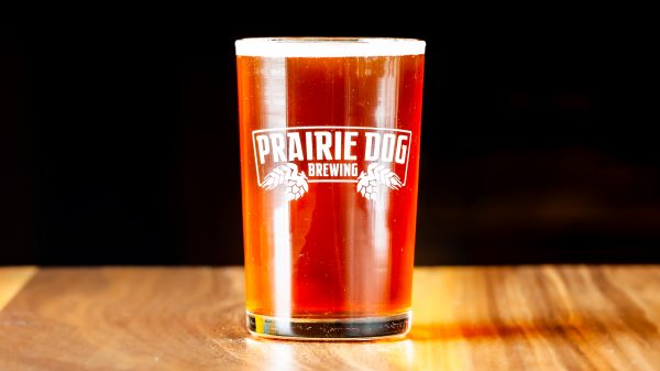 Prairie Dog Brewing's Supinator Doppelbock in a 150mL draft pour.