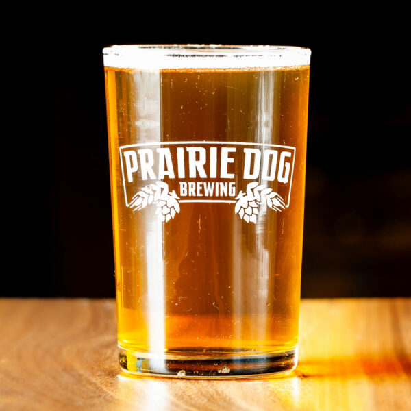 A 150mL draft pour of Prairie Dog Brewing's Super B draft pour.