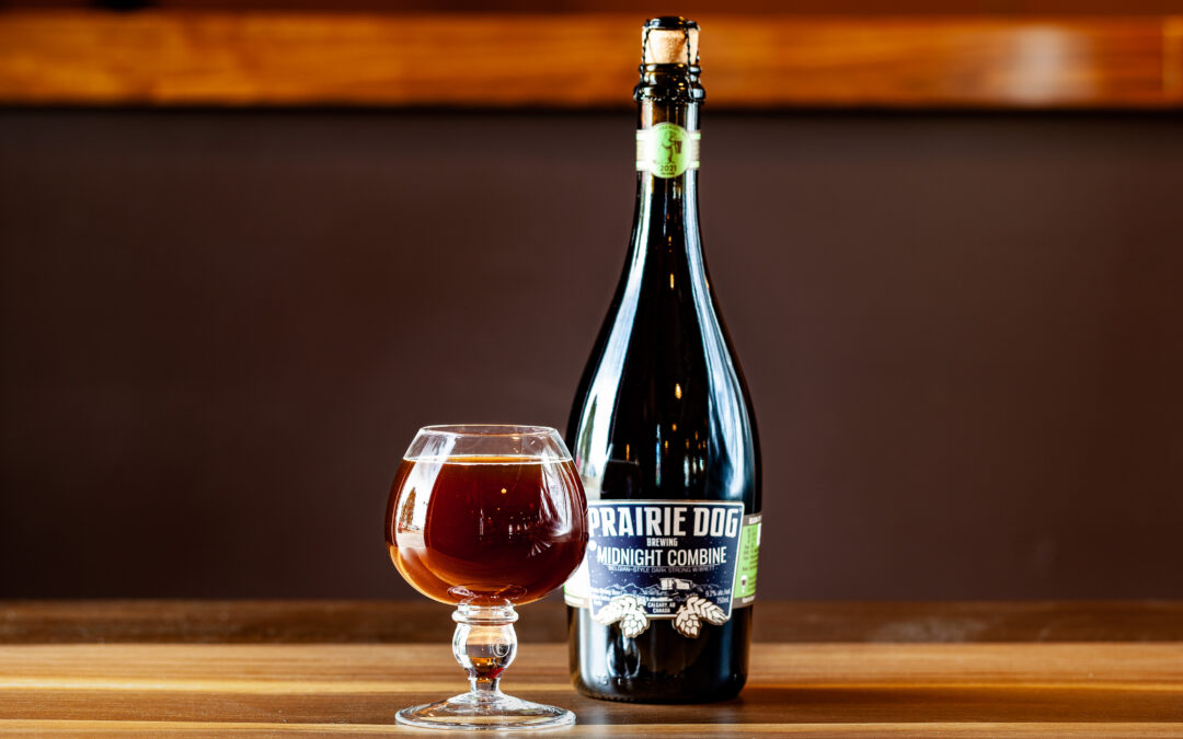 Our annually released Midnight Combine is a strong, Belgian-style dark ale aged in American oak barrels for at least 3 months and allowed to undergo a secondary ferment through an inoculation with Brettanomyces yeast.