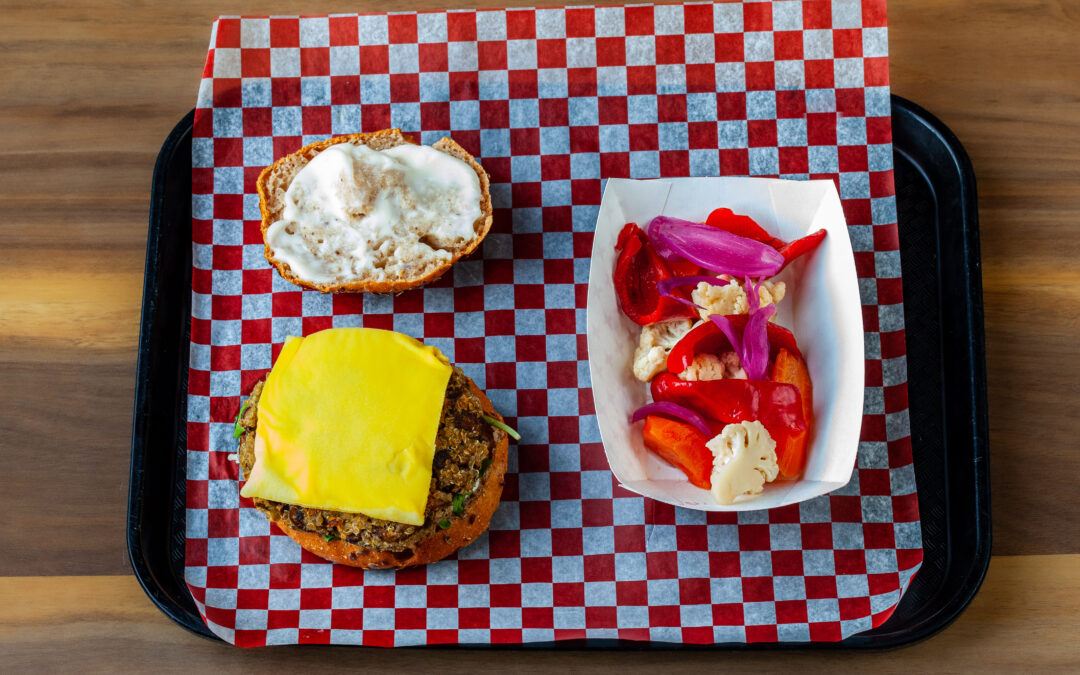 Vegan Quinoa Mushroom Burger