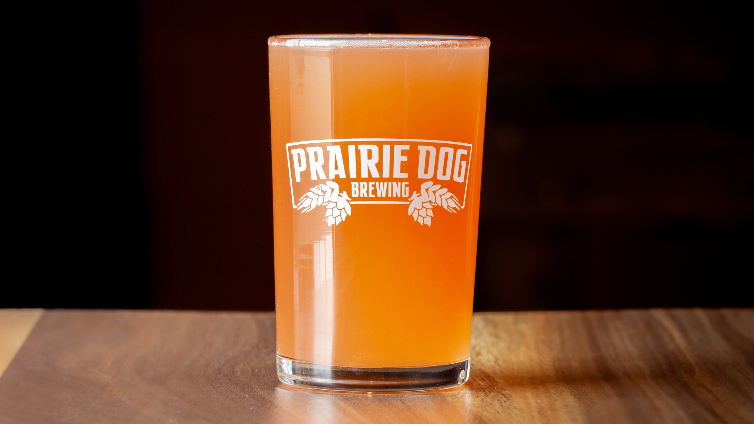 A 5oz taster of Prairie Dog Brewing's Treasures Berried Beer.