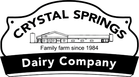 Logo for Crystal Springs Dairy Company, who supply our cheese curds.