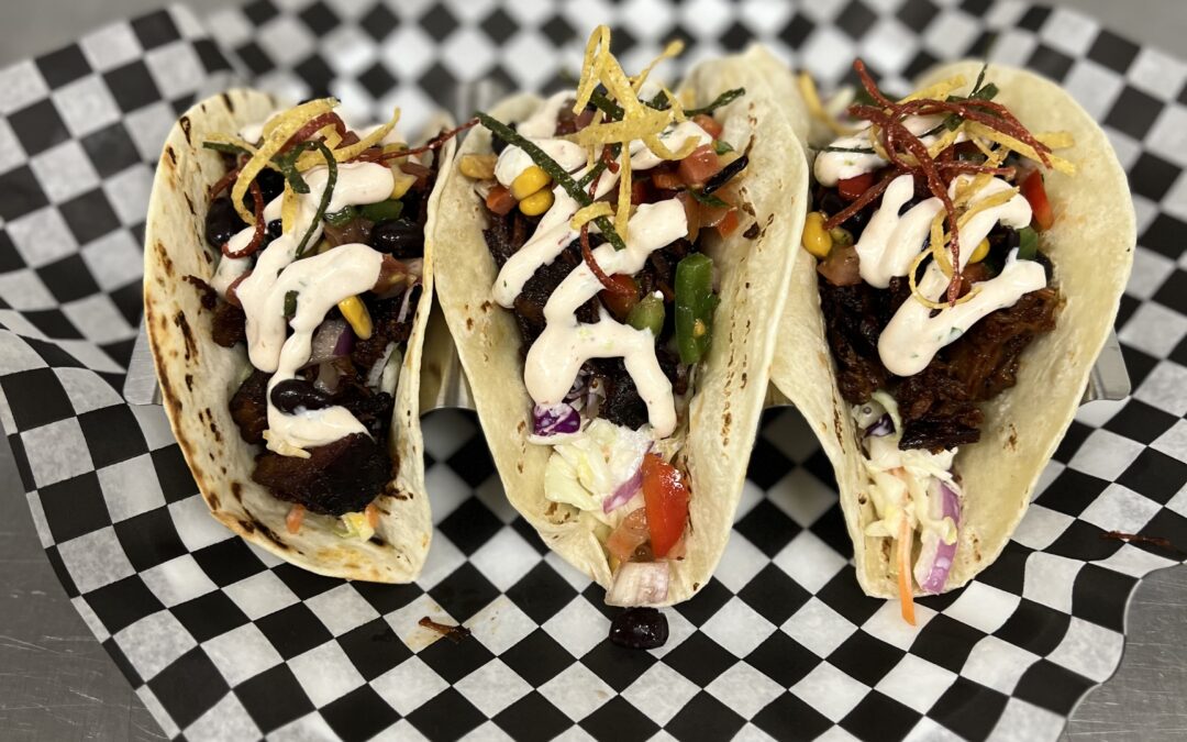 Trio of Burnt Ends Tacos