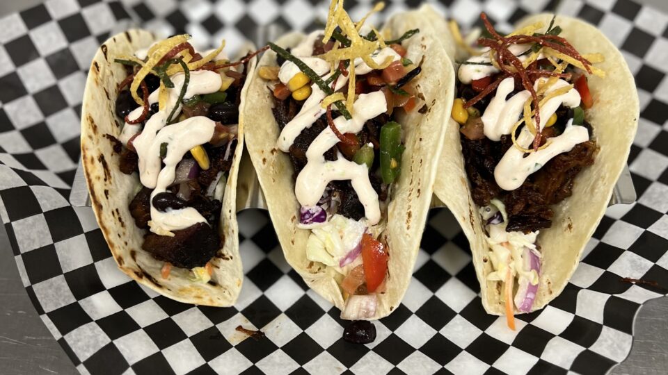 Trio of Burnt Ends Tacos